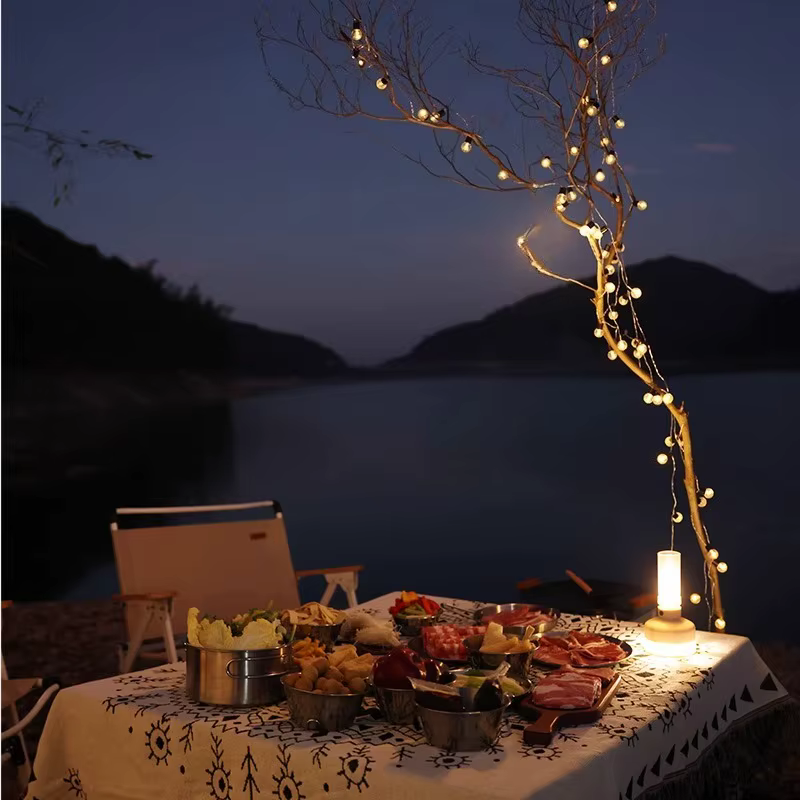 Éclairage de voyage en plein air lampe de Camping Portable spécial randonnée Rechargeable suspension chaîne lumière nuit outils d'extérieur utiles