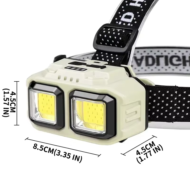 Lampe frontale LED puissante à Induction
