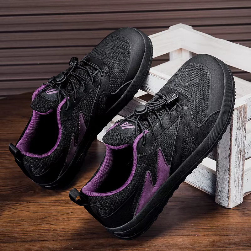 Chaussures de marche pour hommes à bout large