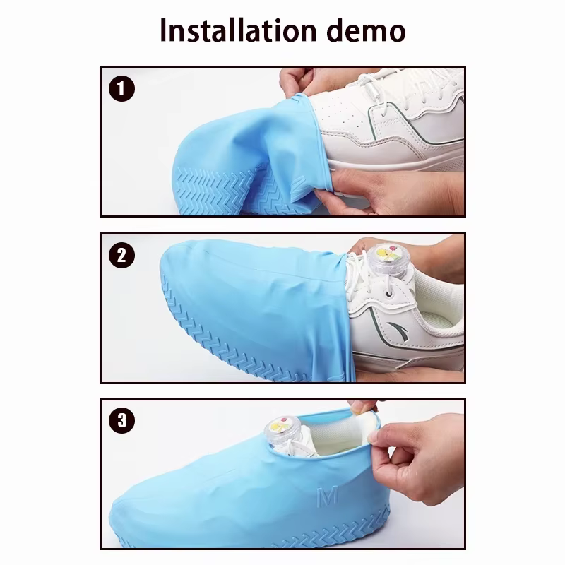 Couvre-chaussures imperméables en silicone