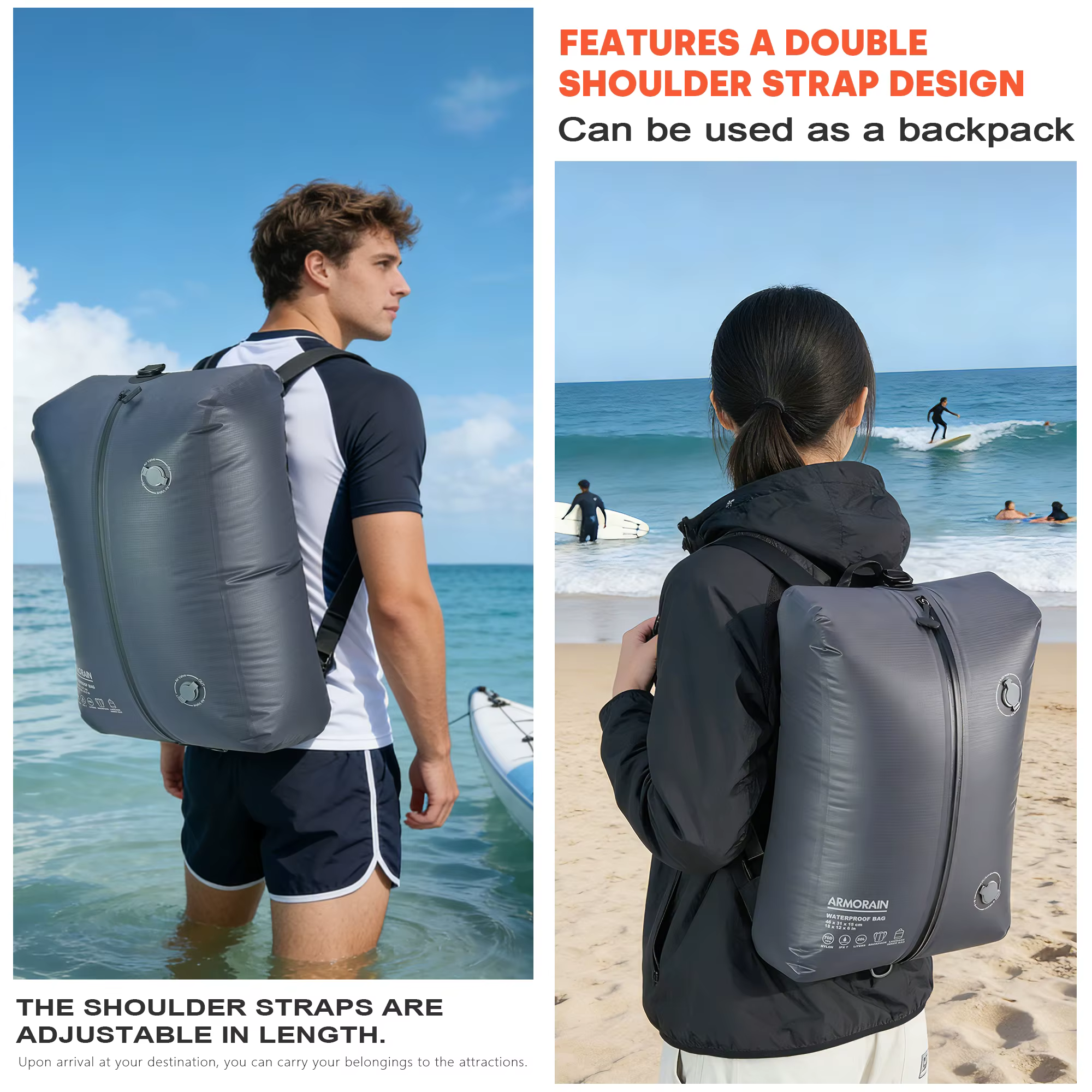 Sac de compression sous vide étanche