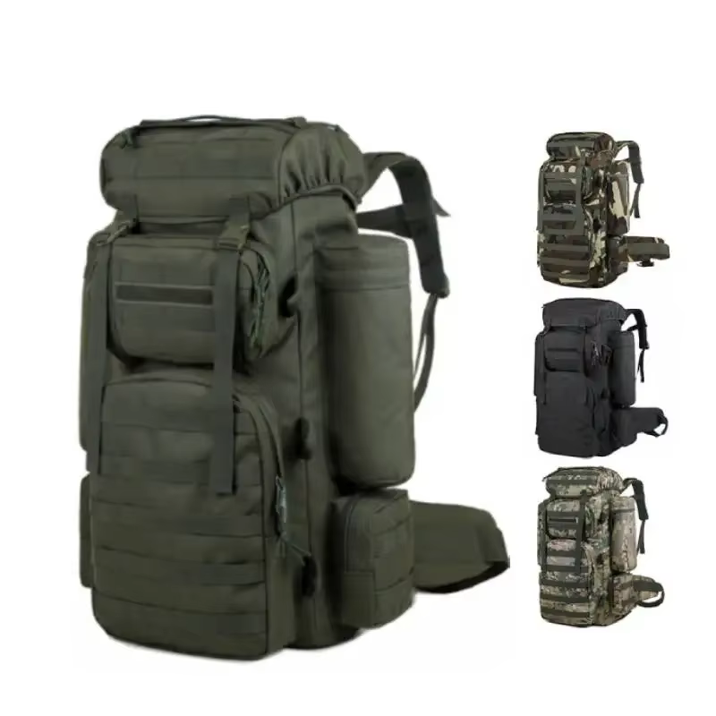 Grand sac à dos d'escalade Nouveau sac à dos tactique Molle pour l'épaule Sacs à dos Sac de camping Sac d'alpinisme Hommes Voyage Randonnée Multifonction