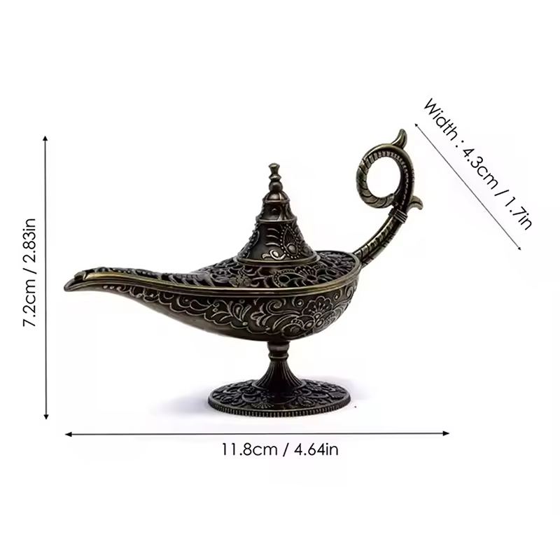 Brûleur d'encens en métal de lampe de Style Antique, bougeoir parfumé et non parfumé, décoration de maison, cadeau, brûleur d'encens arabe