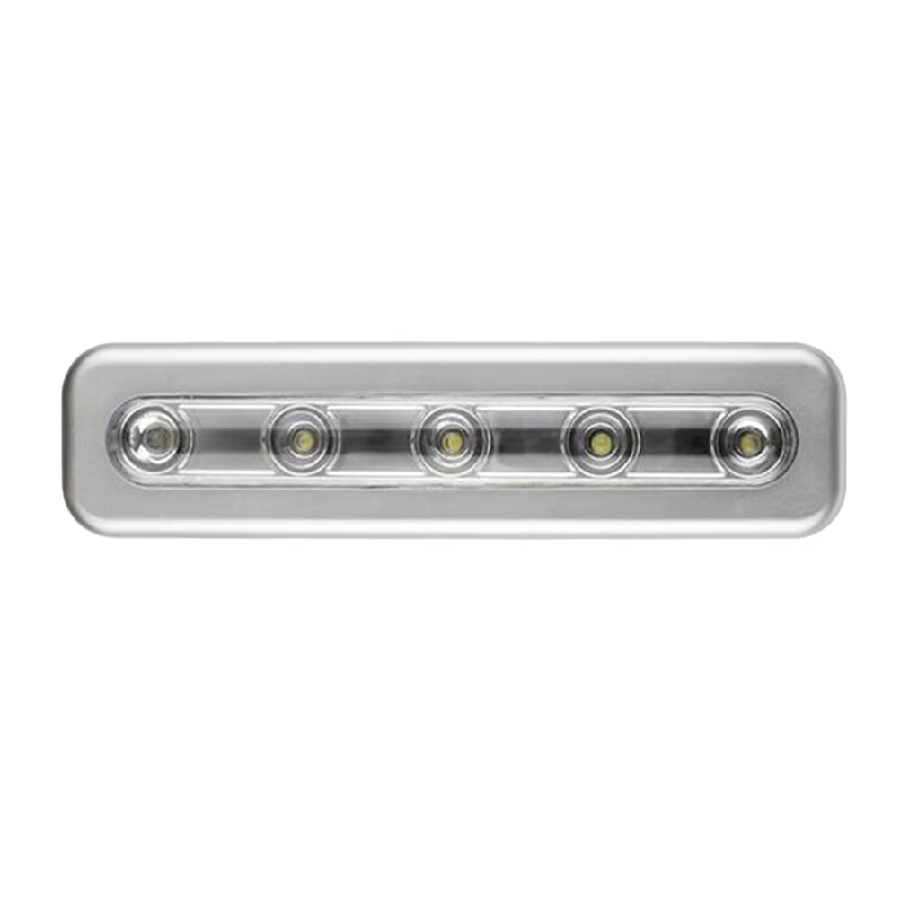 Lampe lumineuse à 5 Led avec détecteur de mouvement, pour placard, armoire, escaliers, sous étagère, sans fil