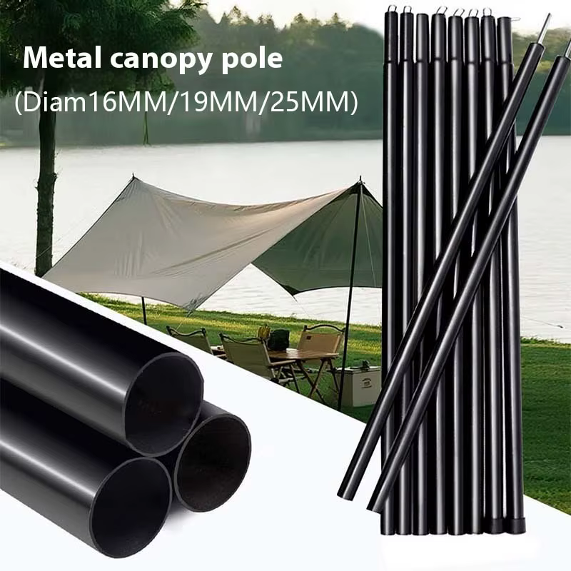Poteaux de tente pour bâche, poids de roulement 150KG, accessoires de Camping réglables pour sac à dos, 16MM/19MM/25MM