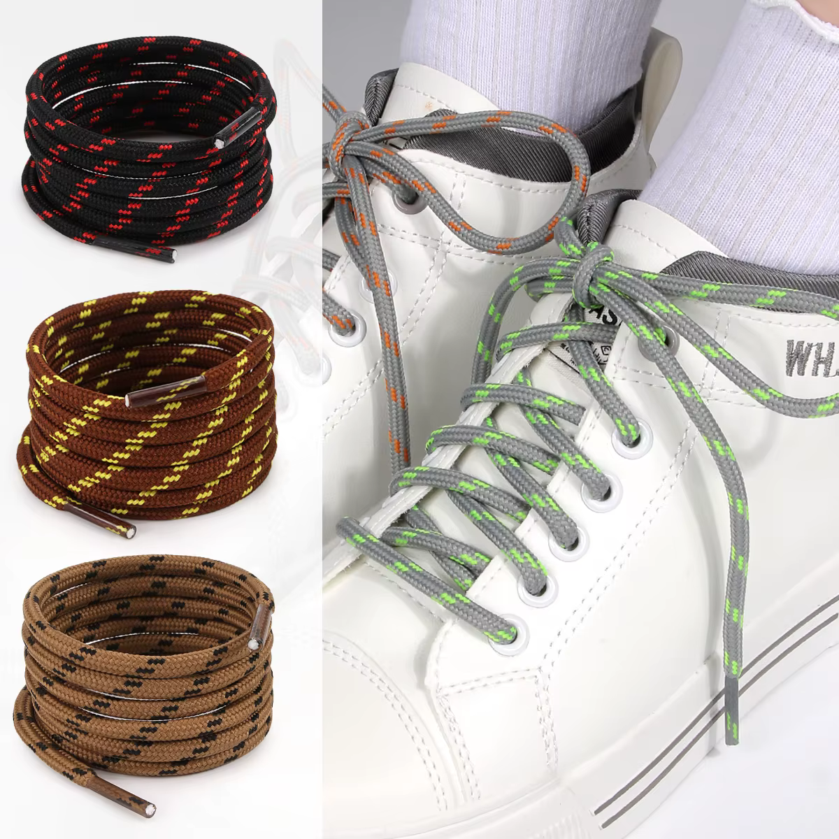 Lacets de randonnée ronds robustes