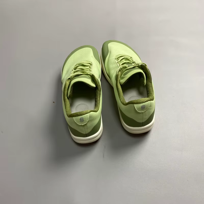 Chaussures de sport d'extérieur vert clair grande taille à semelle large
