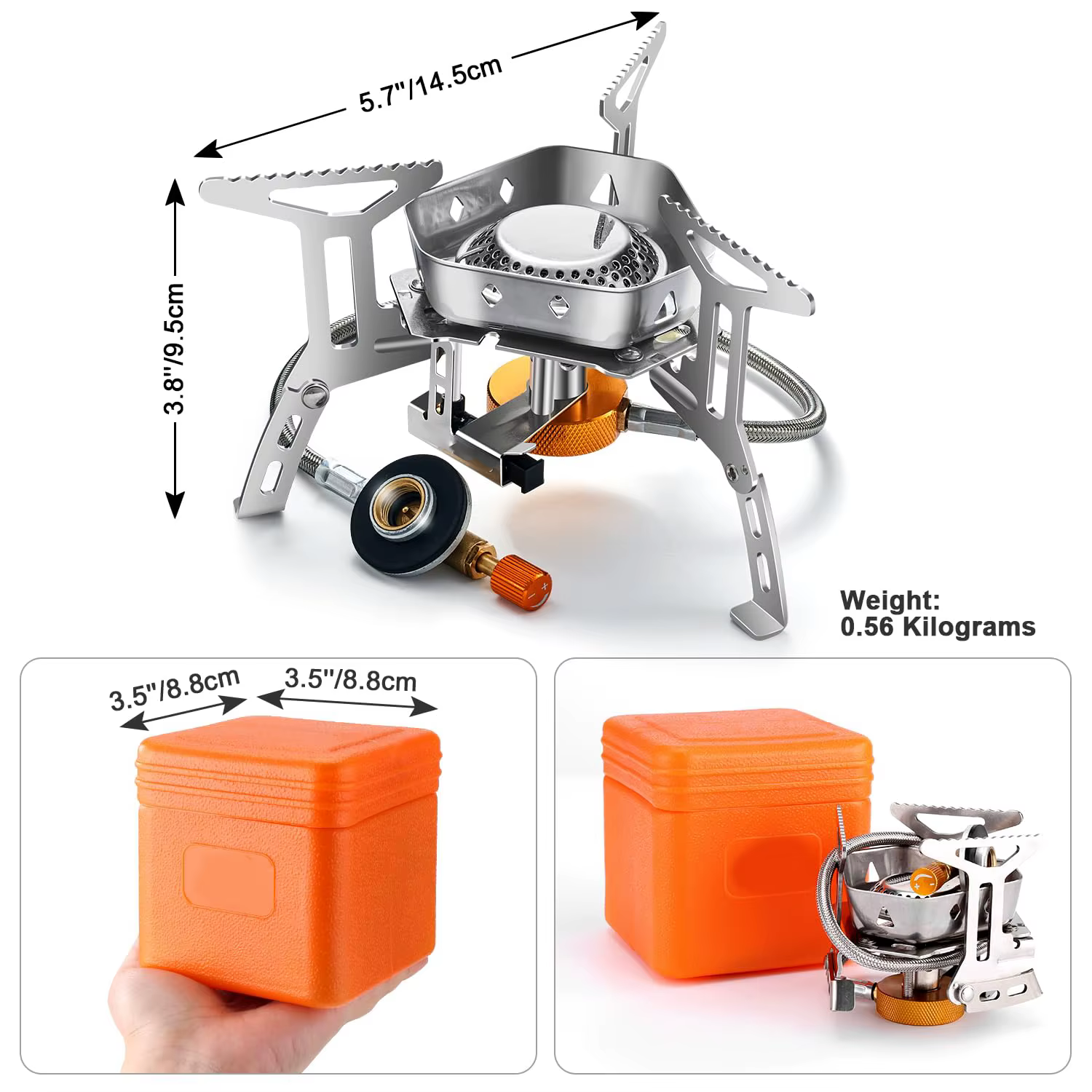 Réchaud à gaz de camping portable