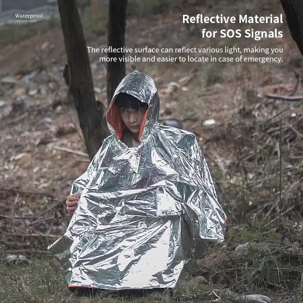 Poncho imperméable d'urgence