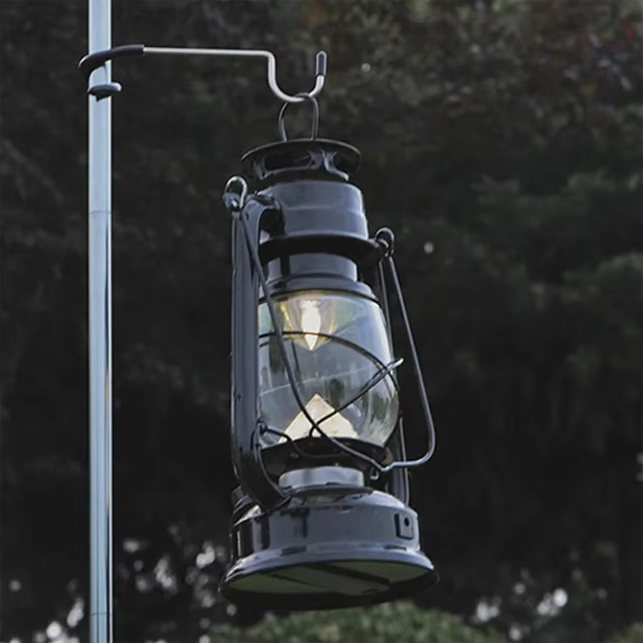 Support de lampe pour poteau de tente