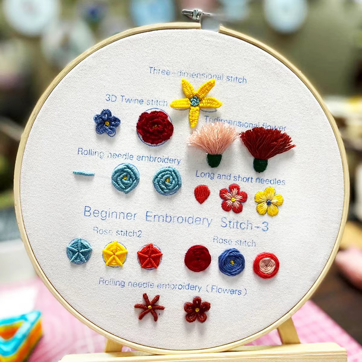 Kit de pratique de point de broderie