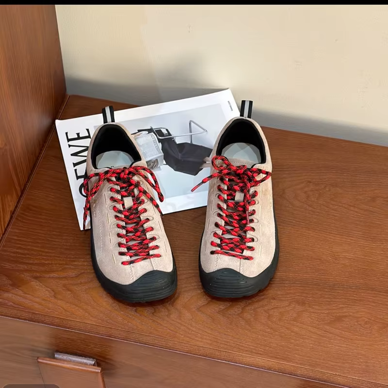 Chaussures de Randonnée Rétro pour Femme Printemps 2026 – Tendance Décontractée à Bout Rond