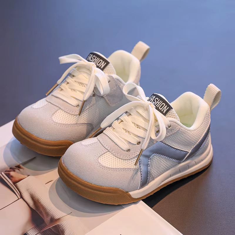 Chaussures de sport pour enfants printemps automne nouvelle école filles baskets casual unisexe enfants mode maille garçons chaussures de basket-ball respirant