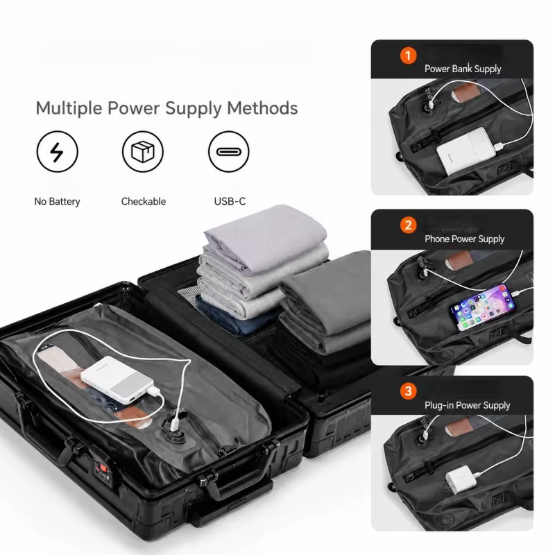 Sac de compression sous vide de voyage avec pompe électrique USB, approuvé par les compagnies aériennes, ultra-compact, réutilisable, pour valise et bagages