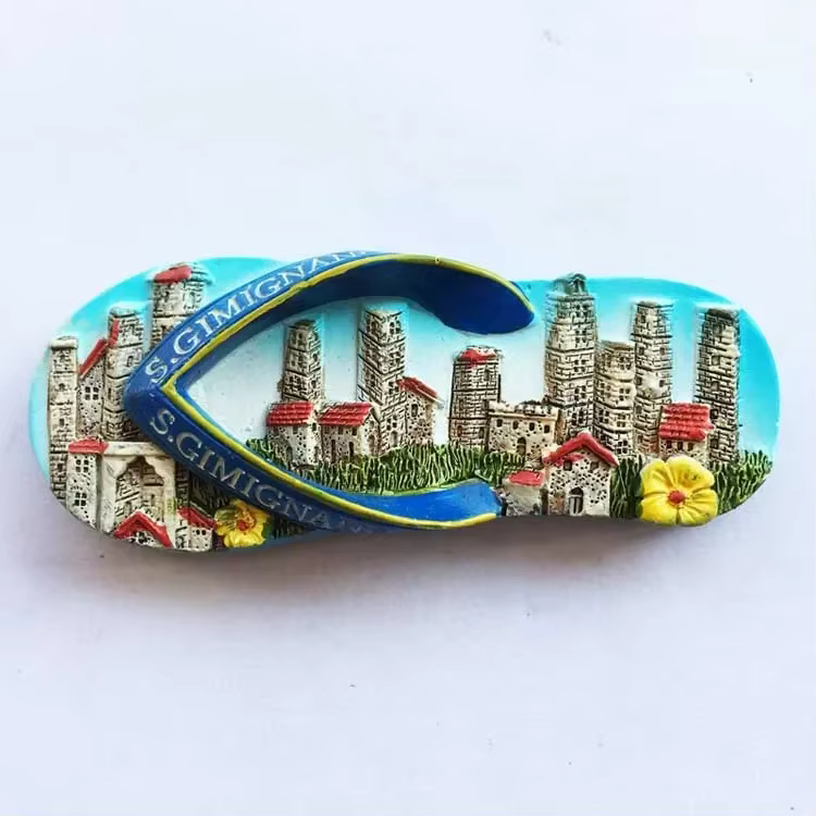 Aimants de réfrigérateur en résine d'italie, Souvenir touristique, Toscana Firenze San Gimignano Siena Venezia, autocollants de réfrigérateur, décoration de maison, cadeaux