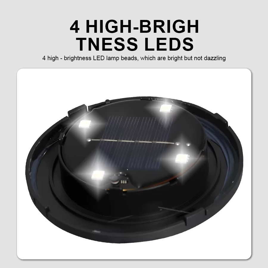 LED lumières de pierre solaires lumière de roche à énergie solaire imperméable extérieure
