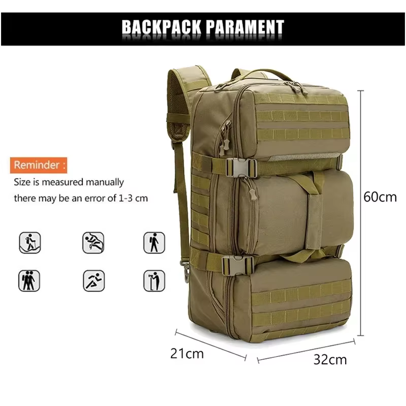 Sac à dos de chasse tactique 65L