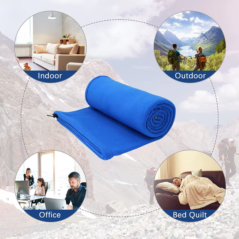 Sac de couchage portable avec doublure en microcarence
