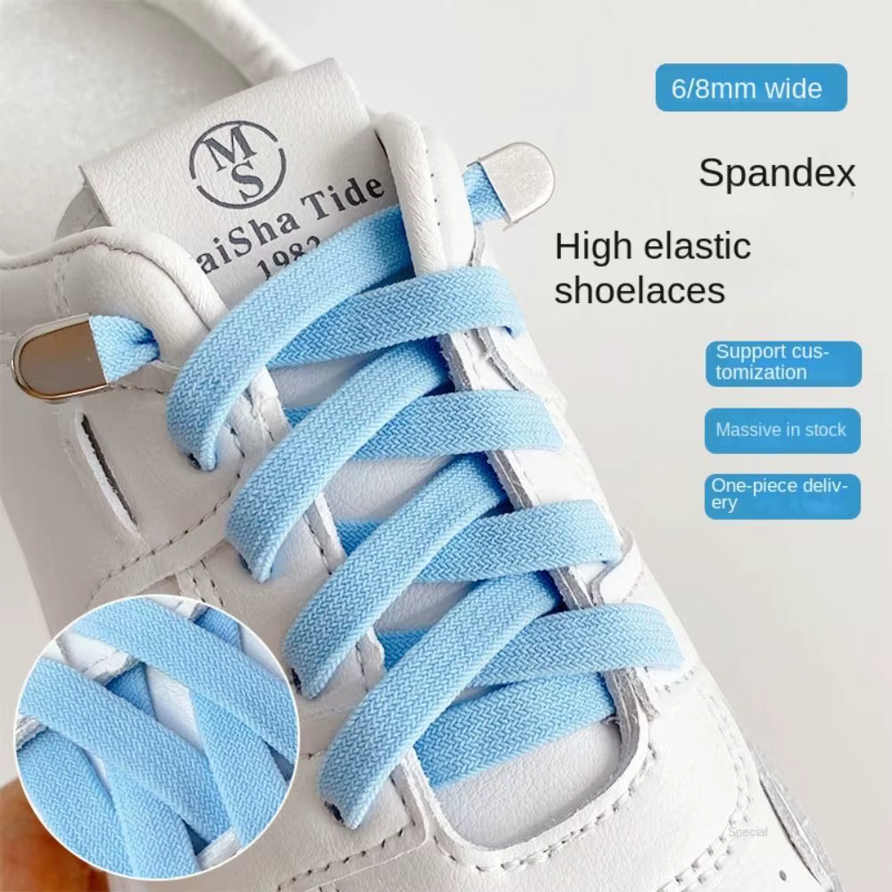 Lacets élastiques durables sans nœuds pour chaussures de course