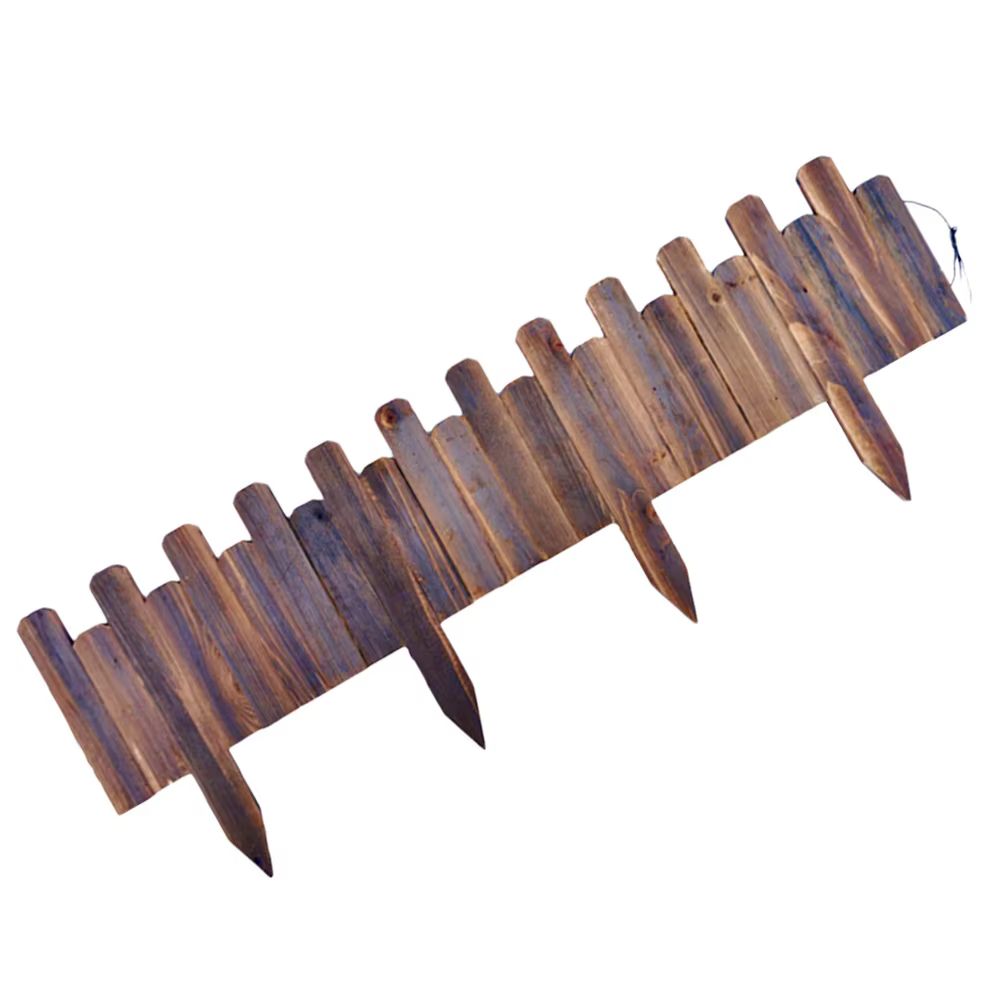 Bordure de clôture de champ de légumes pour jardin, jardin, jardinage, paysage en bois décoratif, cour, piquet de bordure