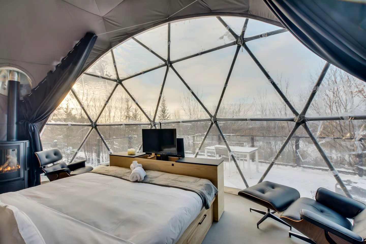 Tente dôme de luxe haut de gamme