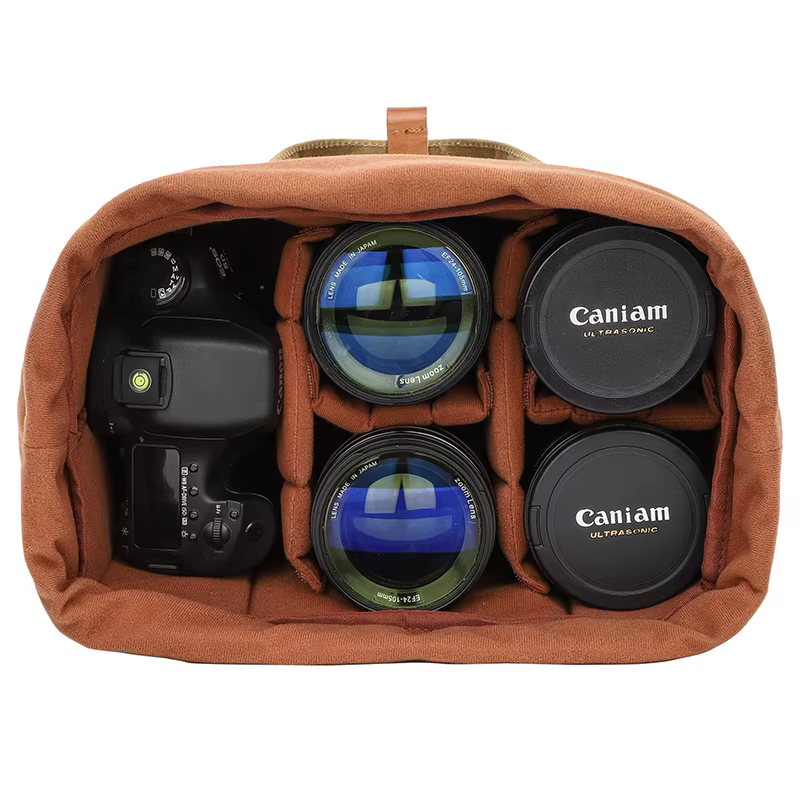 Sac d'insertion pour objectif et appareil photo reflex numérique