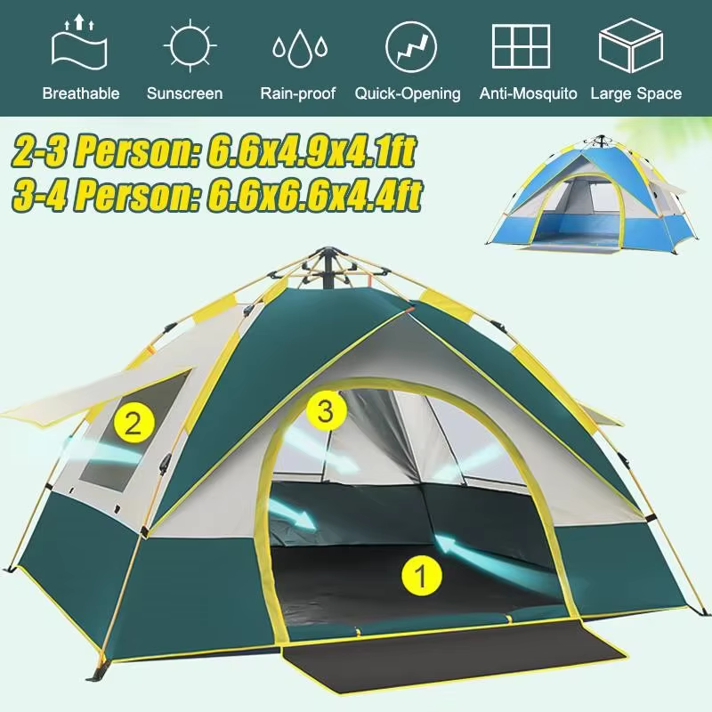 Tente de camping entièrement automatique