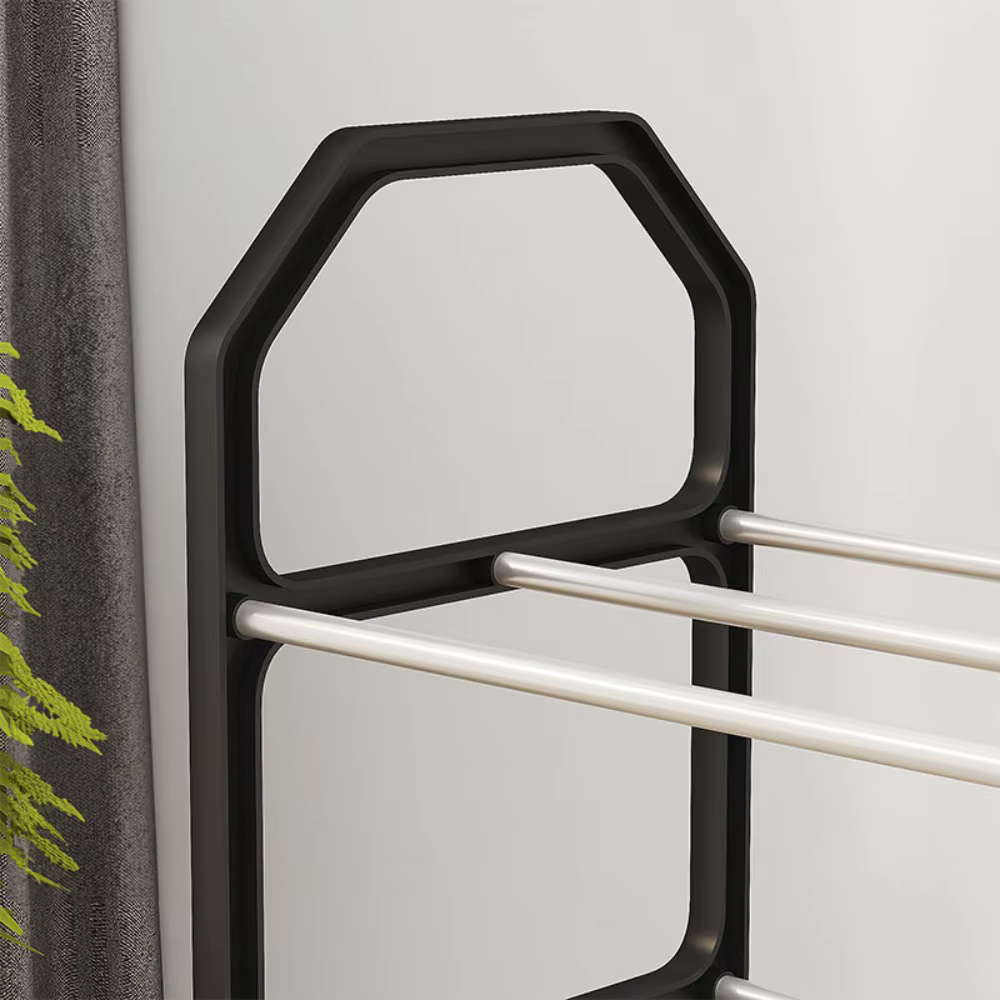 Accessoires pour économiser de l'espace, étagère à chaussures simple, installation facile, étagère à chaussures amovible, armoire à chaussures à 4 niveaux, salon