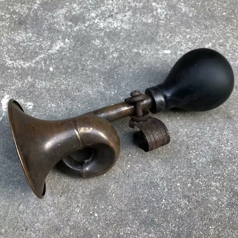 Sonnette de vélo vintage, klaxon à air, pièces de vélo rétro, accessoires de vélo