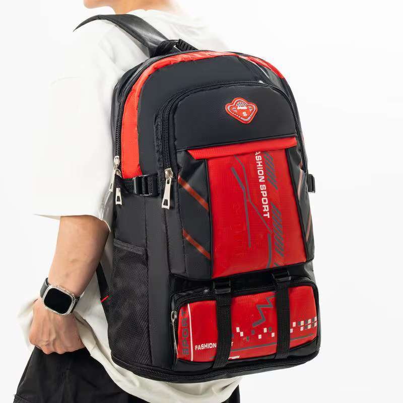 Sac à dos de sport imperméable grande capacité avec plusieurs poches et bretelles rembourrées