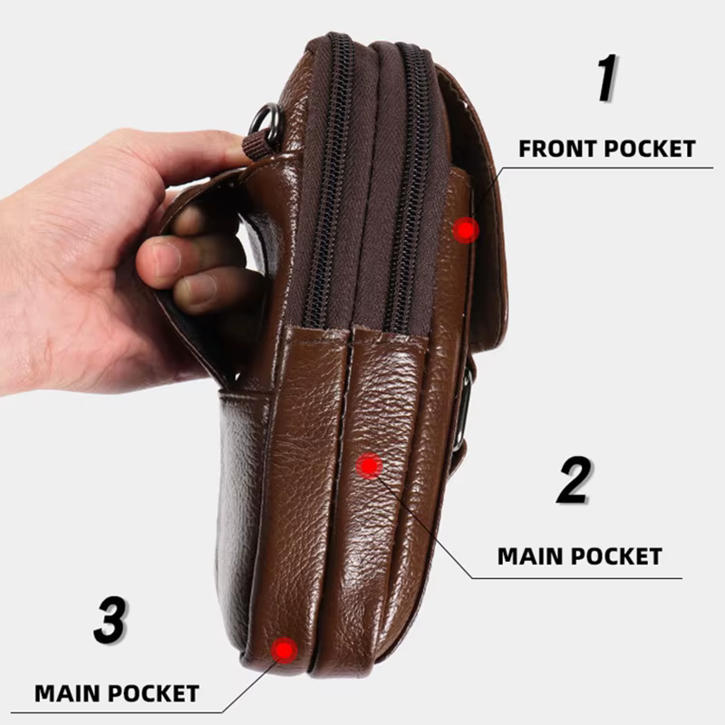 Sac de ceinture pour téléphone portable pour homme