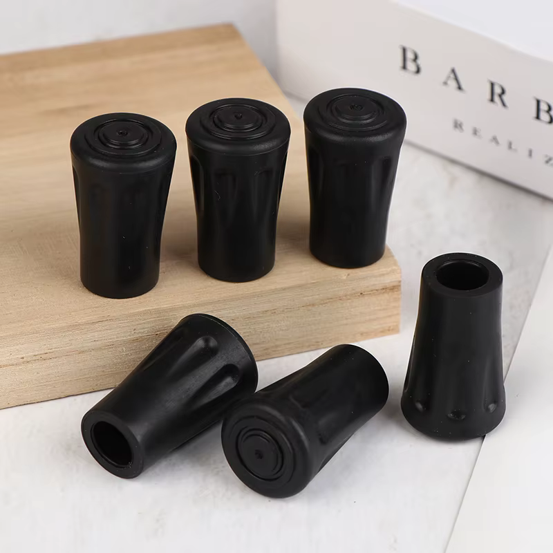 Six bâtons de randonnée antidérapants, capuchons de protection, coussinets en plastique pour couvre-pieds pour bas de bâtons d'escalade