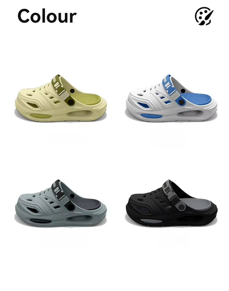 Chaussures perforées pour hommes, nouveau style, à design superposé avec soutien de la voûte plantaire, antidérapantes pour l'extérieur, respirantes et confortables.