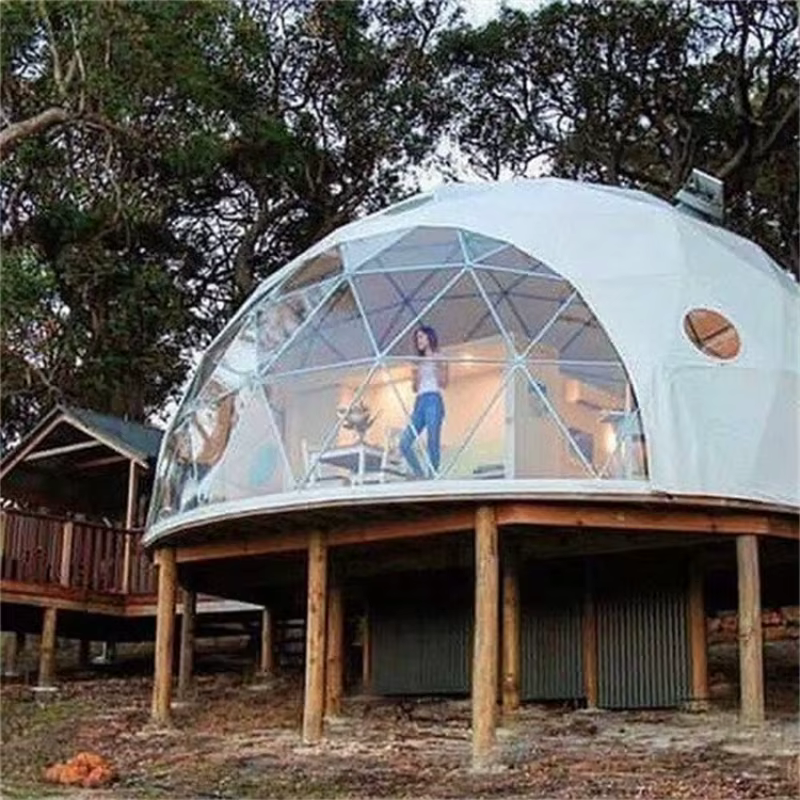 Tente de camping géodésique personnalisée de grande taille