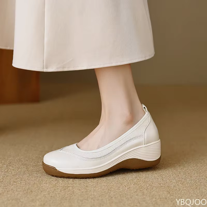 Bout rond solide dames chaussures nouveau antidérapant femmes appartements décontracté Solft semelle Mary Jane chaussures mocassins confortables Zapatillas Mujer