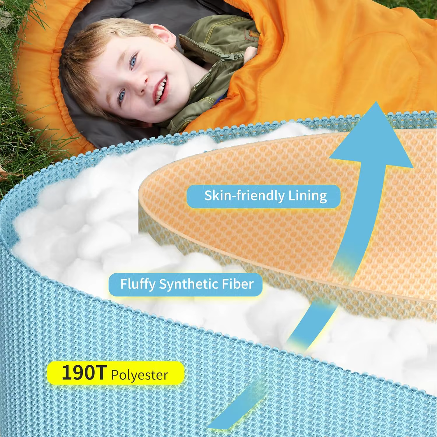 Sac de couchage de camping ultraléger 4 saisons