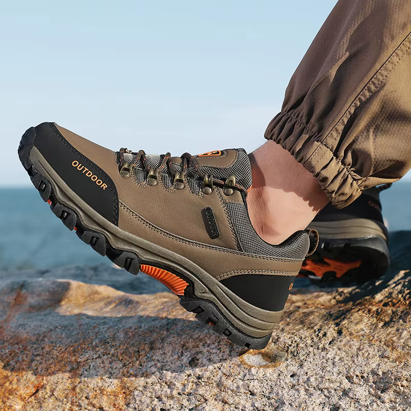 Chaussures de randonnée pour hommes imperméables en plein air basses bottes