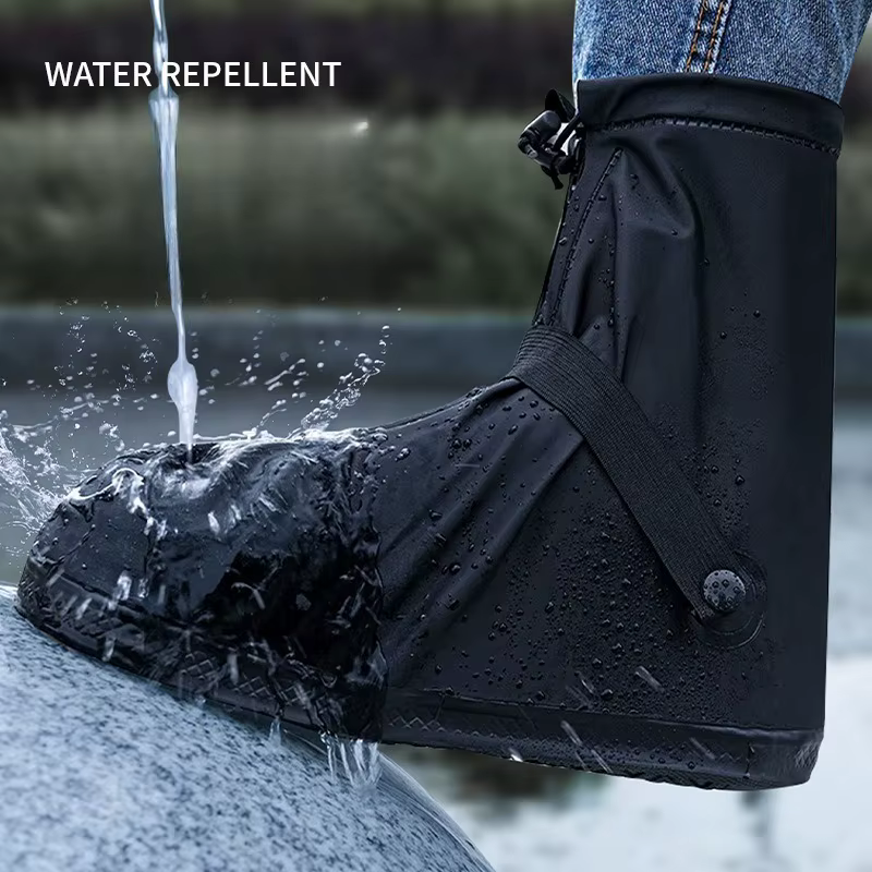 Couvre-chaussures imperméables réutilisables antidérapants pour cyclisme et randonnée