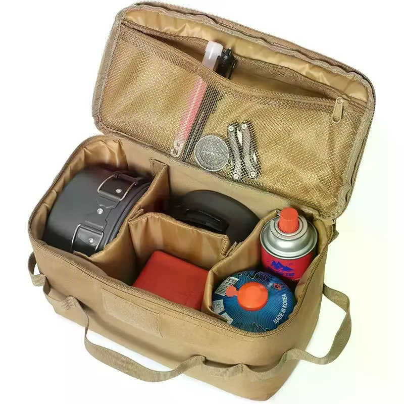 Sac de camping spacieux et léger ; Sac à main portable idéal pour les pique-niques en plein air et le rangement des ustensiles de cuisine et des outils