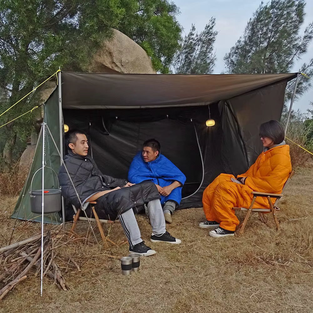 Tente Bushcraft Style boulanger Camping en plein air multifonction abri