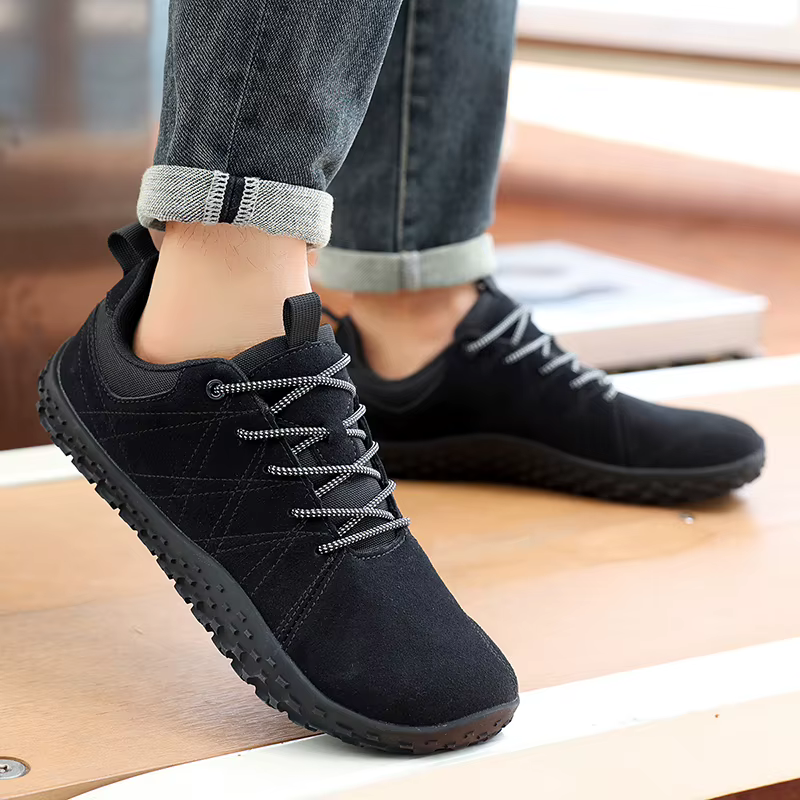 Chaussures de randonnée en daim pour hommes de grande taille à large pied