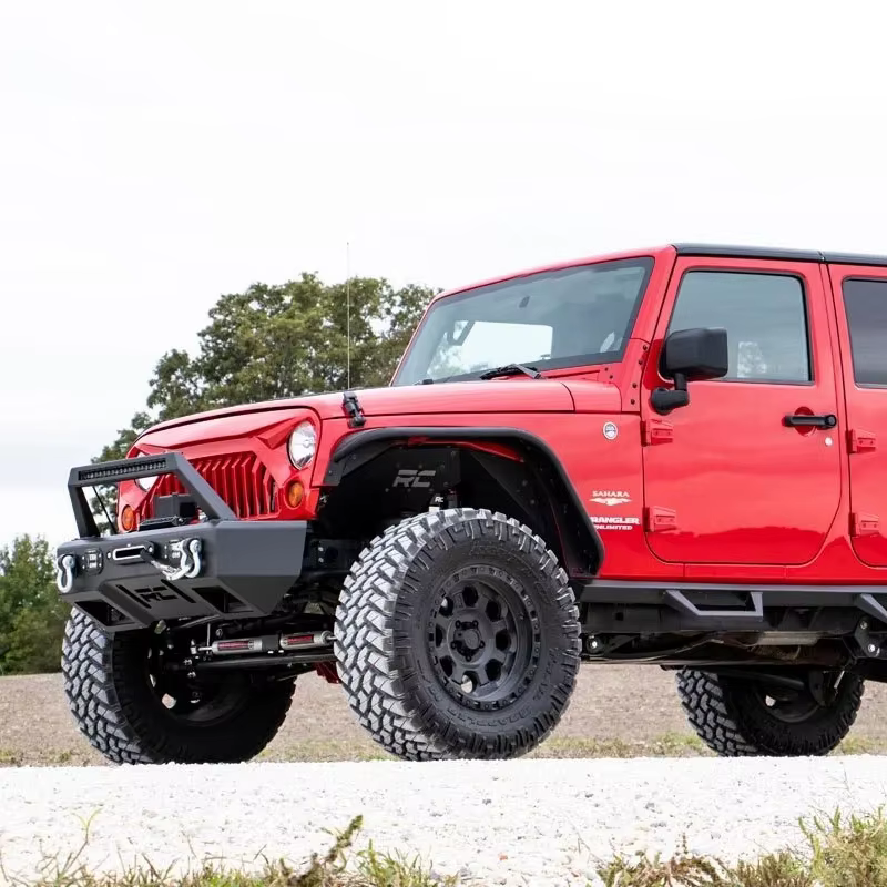 Accessoires extérieurs 4x4, calandre avant noire en ABS pour Jeep Wrangler JK 2007-2018