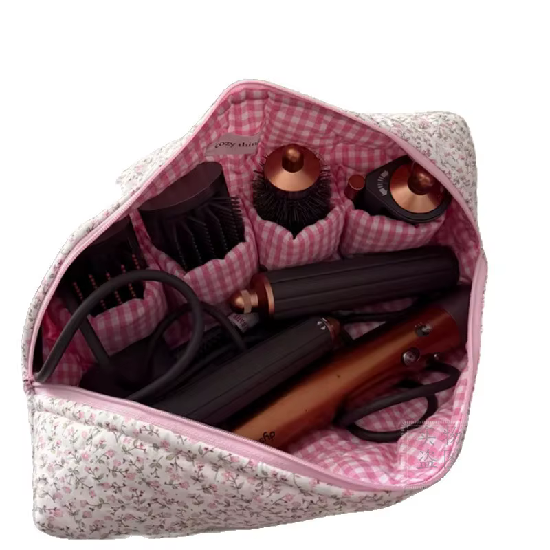 Sac de rangement de voyage en tissu, sac de rangement multifonctionnel en tissu imperméable, sac de rangement réutilisable pour articles de toilette et maquillage, organisateur de voyage