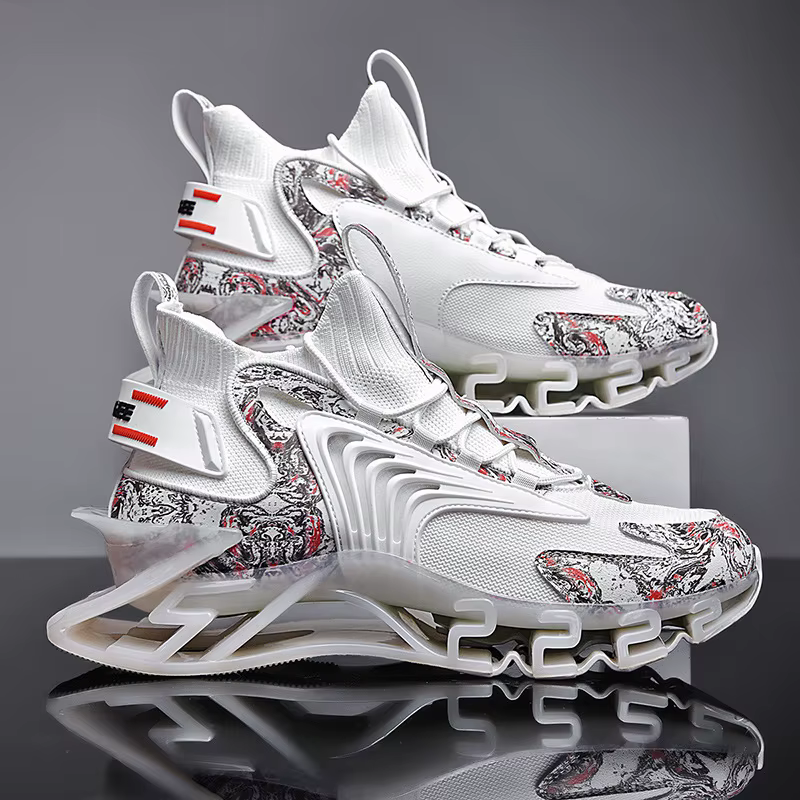 Printemps hommes baskets chaussures décontractées respirantes de haute qualité antidérapant amortissement chaussures de sport en plein air confortable maille chaussures Zapatillas