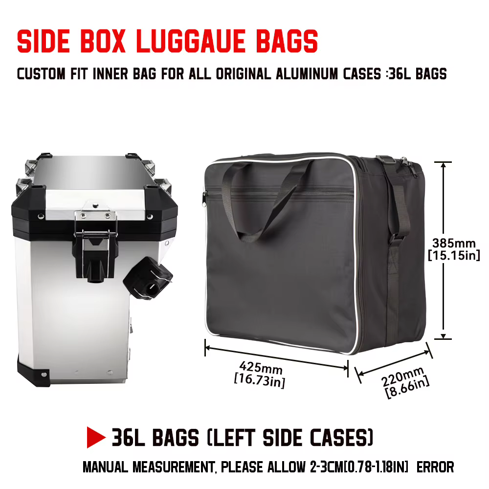 R1200GS R1250GS LC ADV moto sac selle noir sacs intérieurs PVC bagages sacs pour BMW R1200GS LC Adv valise sac moto sac