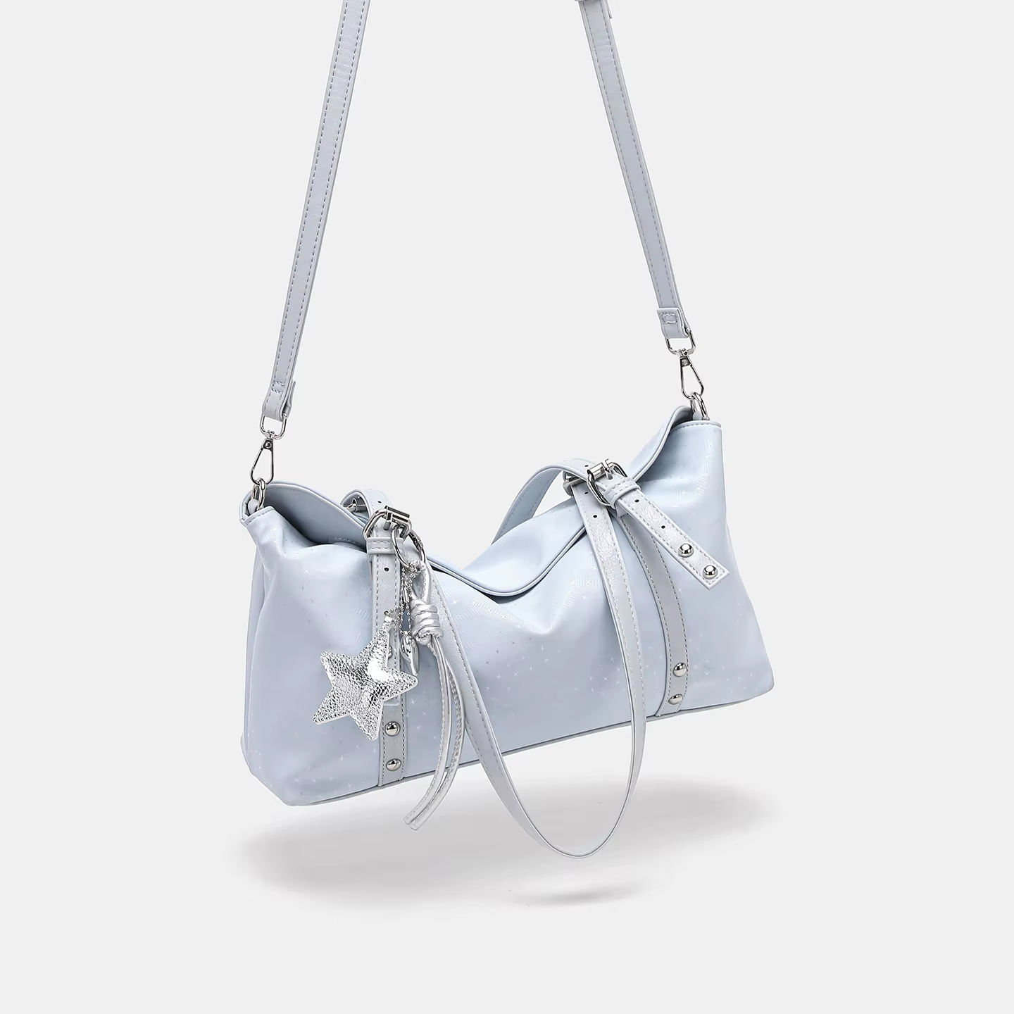 Sac à main de luxe noir pour femme en cuir PU, sac bandoulière messager matelassé à carreaux avec pompon, de marque