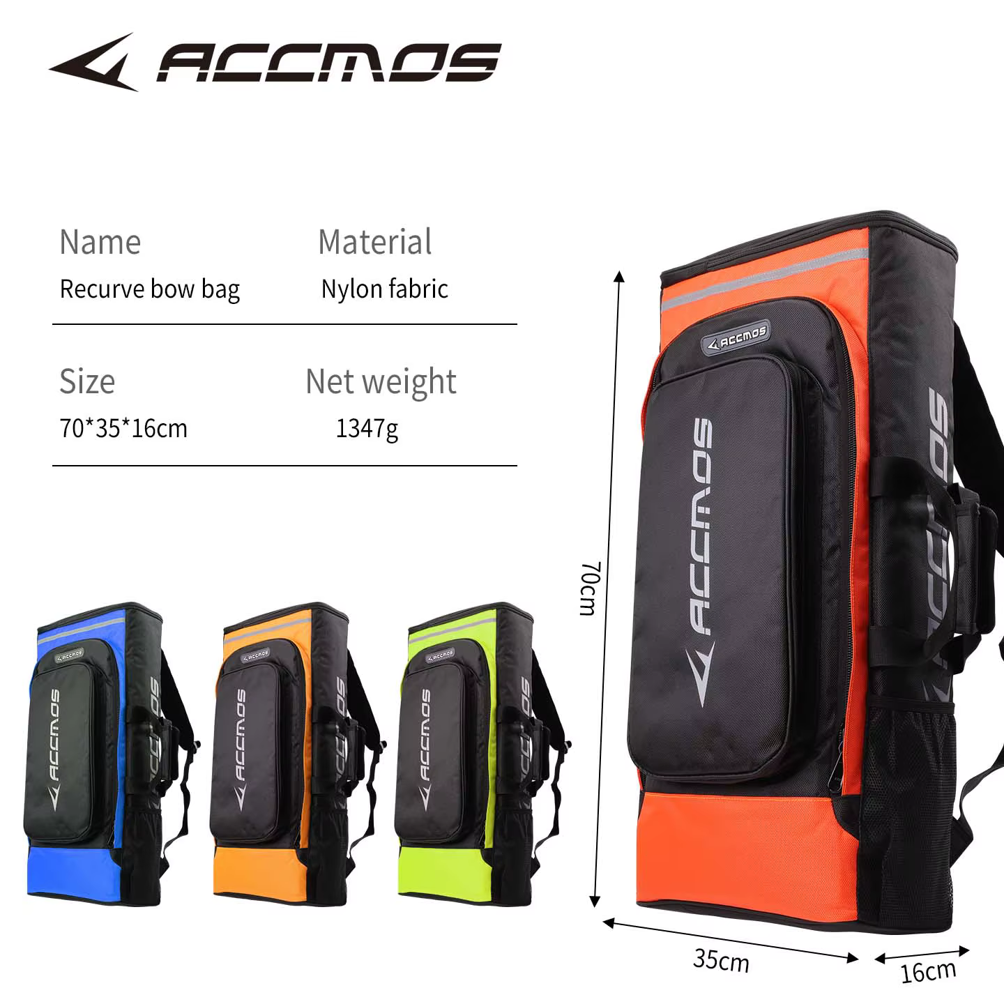 Sac à dos imperméable pour arc recurve