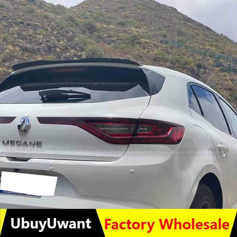 Ajustement pour 2016 - 2020 Renault Megane 4 MK4 Spoiler hayon universel voiture aile arrière toit lèvre
