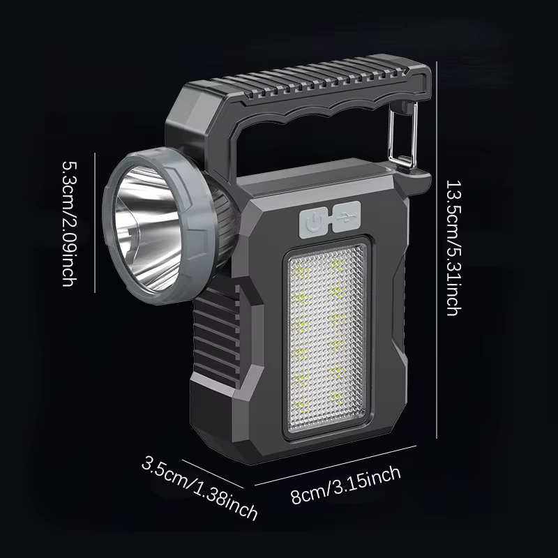Lampe de poche solaire Portable puissante et Rechargeable