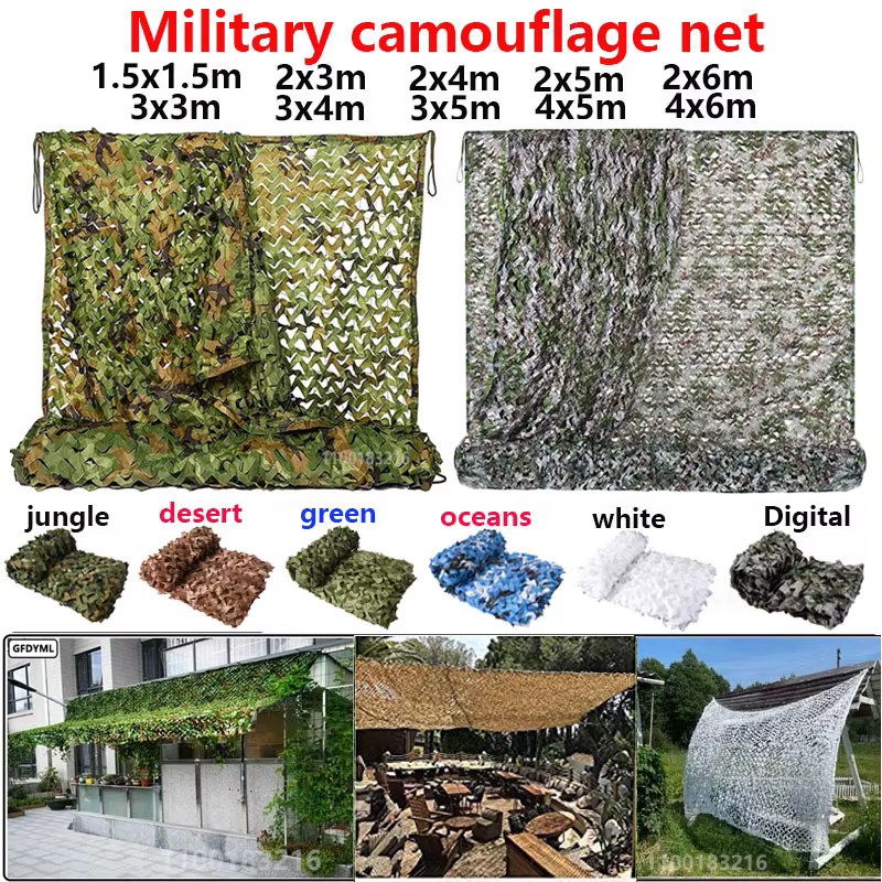 Filet de camouflage militaire gazebo